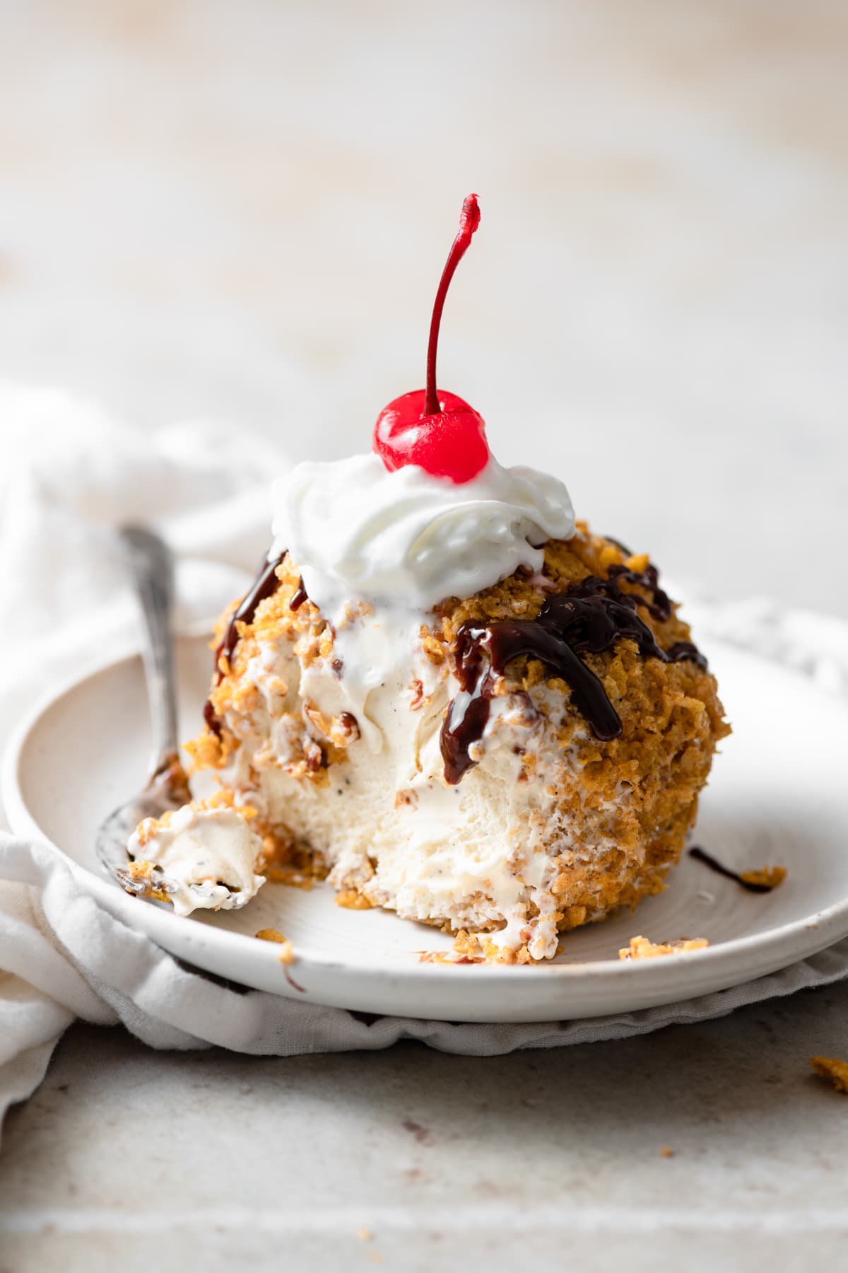 Fried Ice Cream (No Deep Frying!)