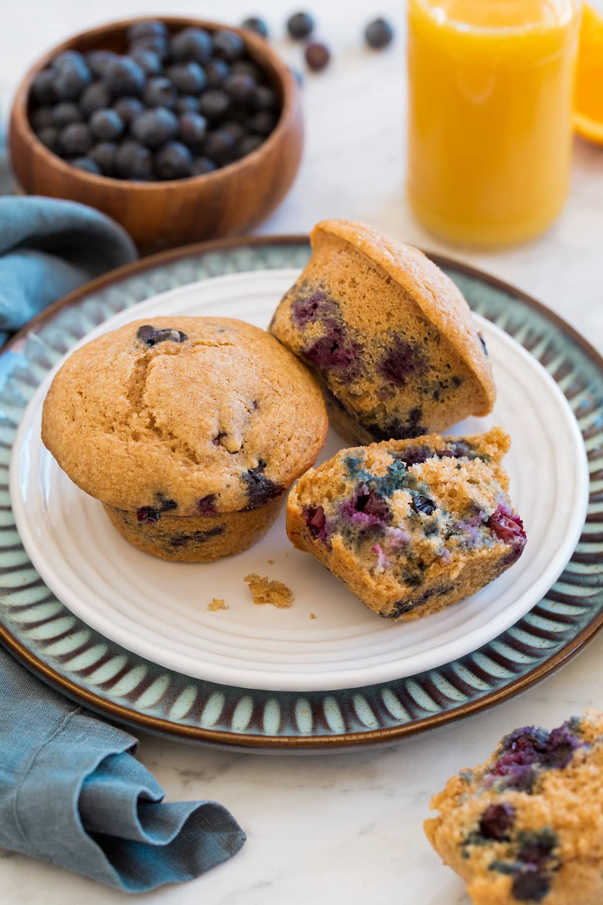 Wholesome Blueberry Muffins – Cooking Elegant