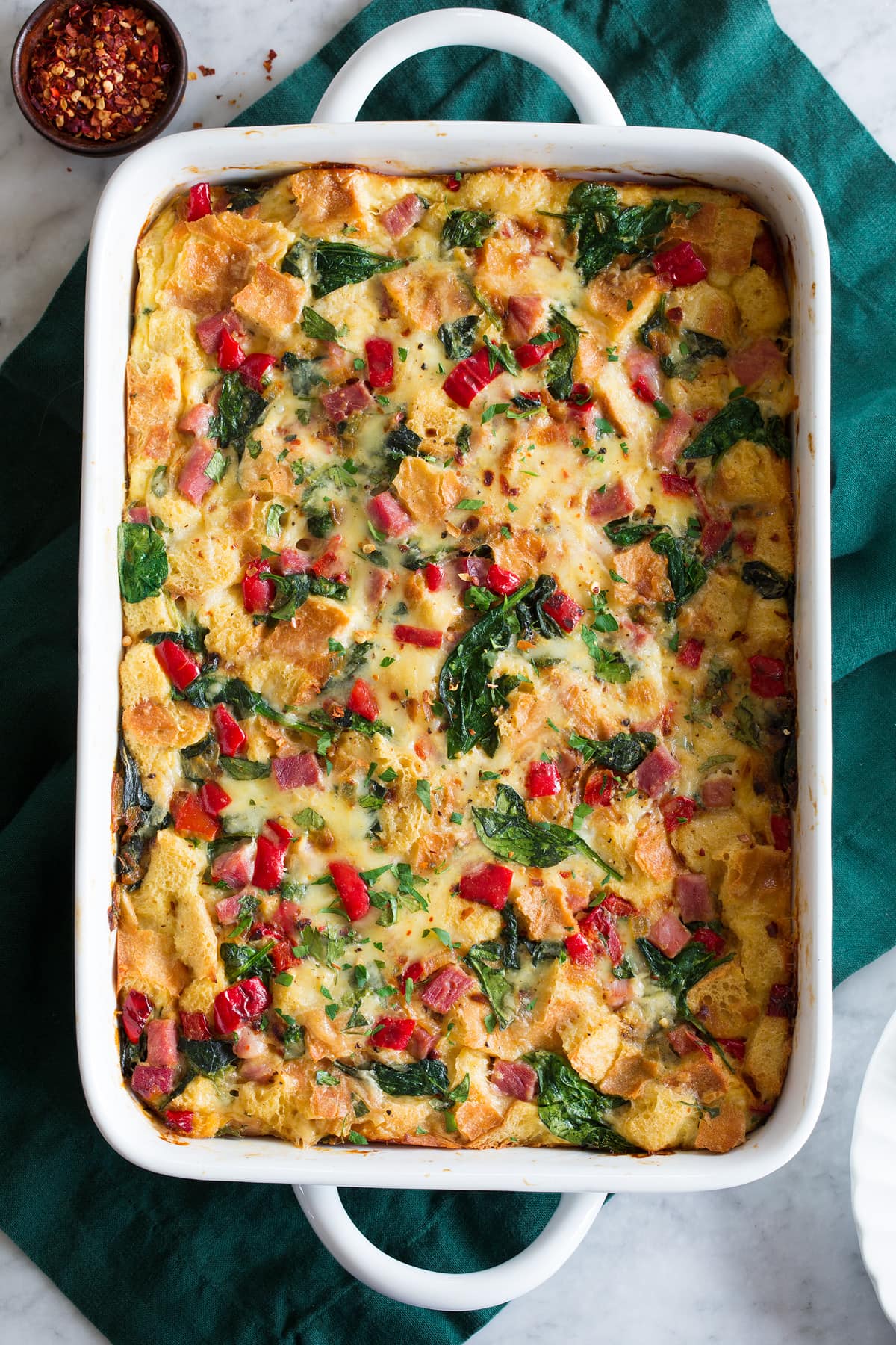 Strata Recipe {with Ham and Cheese}